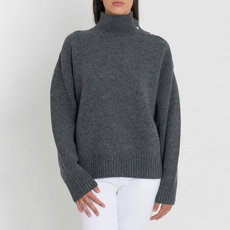 CELINE 18年秋冬灰色高領(lǐng)針織衫 經(jīng)典重塑的秋冬風(fēng)范